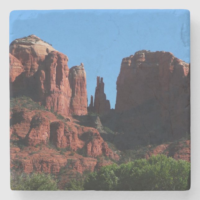 Cathedral Rock i Sedona Arizona Monument Underlägg Sten (Framsidan)
