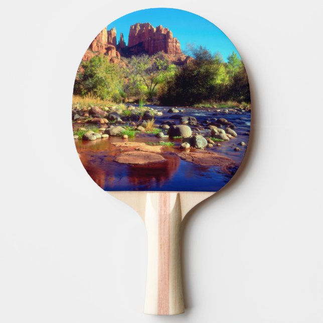 Cathedral Rock reflekteras i Oak Creek Pingisracket (Framsidan)
