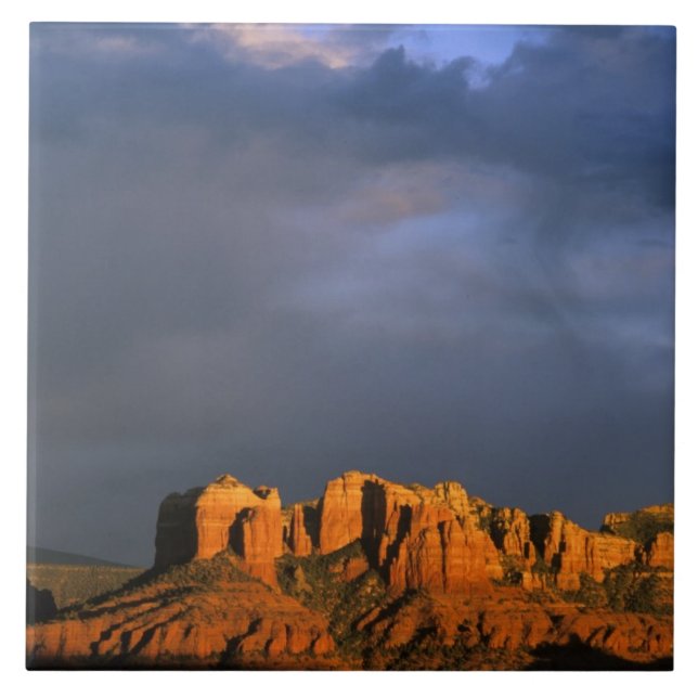 Cathedral Rocks i Sedona Arizona Kakelplatta (Framsidan)