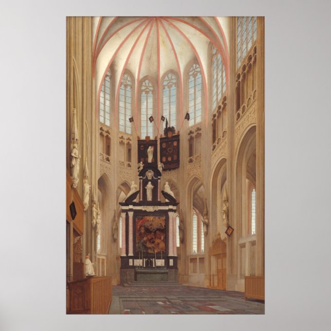Cathedral Saint John - P Saenredam Fine Art Poster (Framsidan)
