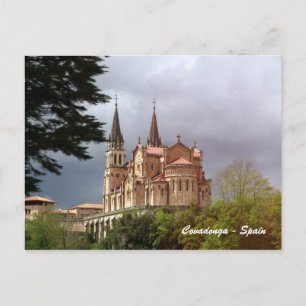 Cathedral Santa Maria La Real de Covadonga Vykort