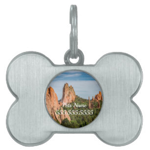 Cathedral Spires Formations Colorado Pet Tag ID-bricka Husdjur