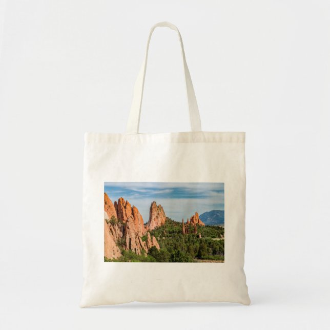 Cathedral Spires Formations Colorado Tote Bag Tygkasse (Framsidan)