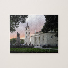 Cathedral Square in Vilnius, LITHUANIA --- Pussel