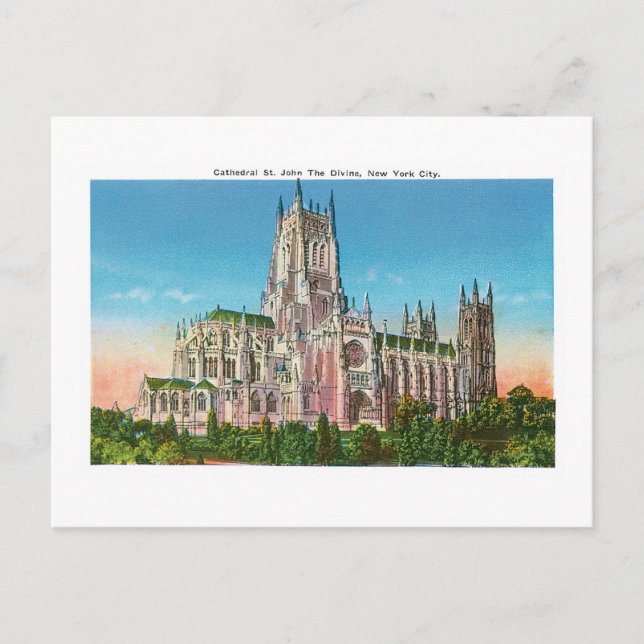 Cathedral St. John the Divine, NYC Vykort (Framsida)