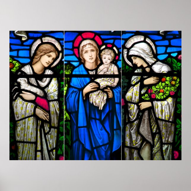 CATHEDRAL STAINED GLASS WINDOWS POSTER (Framsidan)