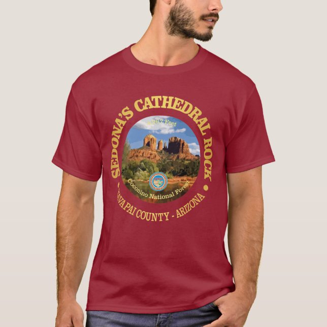 Cathedral Sten (rd) T Shirt (Framsida)