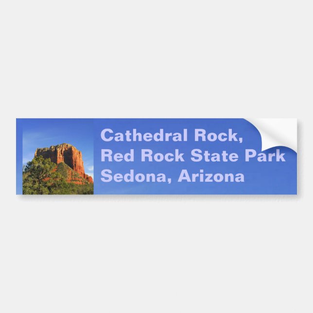 Cathedral Sten, Sedona Arizona Bumper Sticker Bildekal (Framsidan)