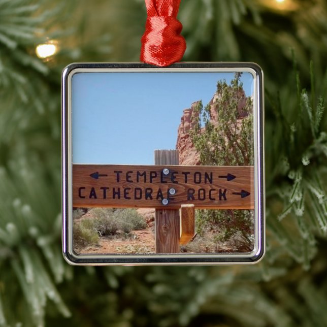 Cathedral Sten Sedona Arizona Julgransprydnad Metall (Träd)
