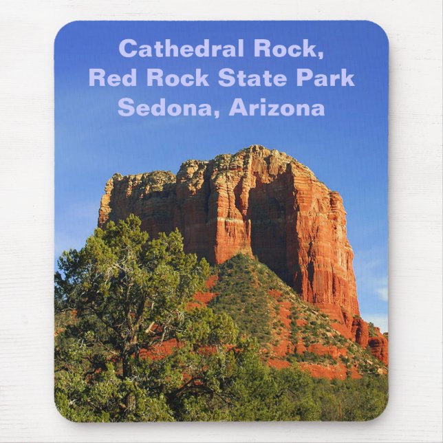 Cathedral Sten, Sedona Arizona Mousepad Musmatta (Framsidan)
