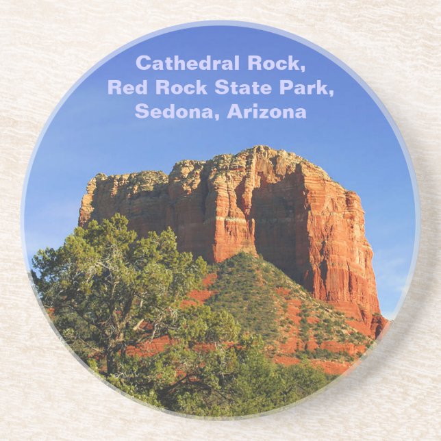 Cathedral Sten, Sedona, Arizona Underlägg Sandsten (Framsidan)