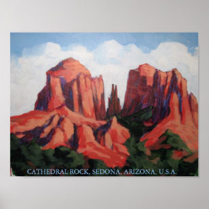 CATHEDRAL, STEN, SEDONA, ARIZONA, USA POSTER