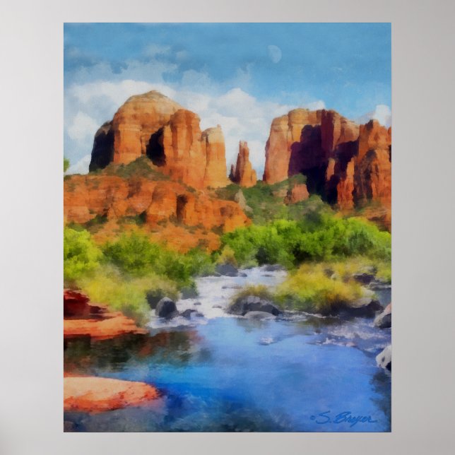"Cathedral Sten" "Sedona Art" Poster (Framsidan)