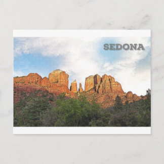 Cathedral Sten-Sedona, AZ Vykort