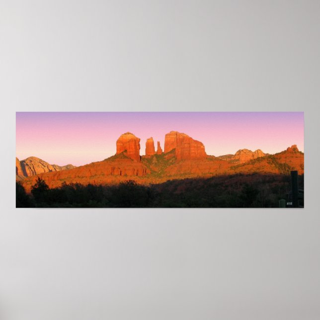 Cathedral Sten Sedona Panorama Poster (Framsidan)