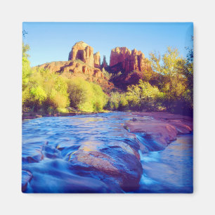 Cathedral Sten som reflekterar i Oak Bäck, Arizona Magnet