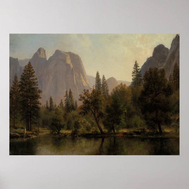 Cathedral Sten, Yosemite Valley Albert Bierstadt Poster (Framsidan)