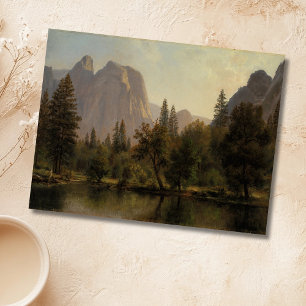 Cathedral Sten, Yosemite Valley Albert Bierstadt Vykort