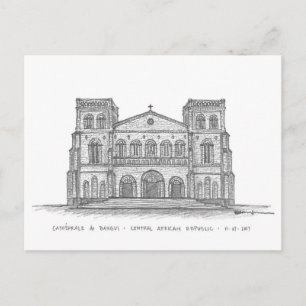 Cathédrale Notre-Dame, Bangui, C.A.R. Vykort