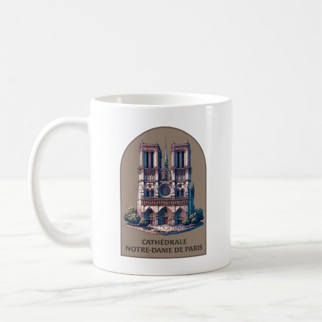 Cathédrale Notre-Dame de Paris Kaffemugg (Vänster)