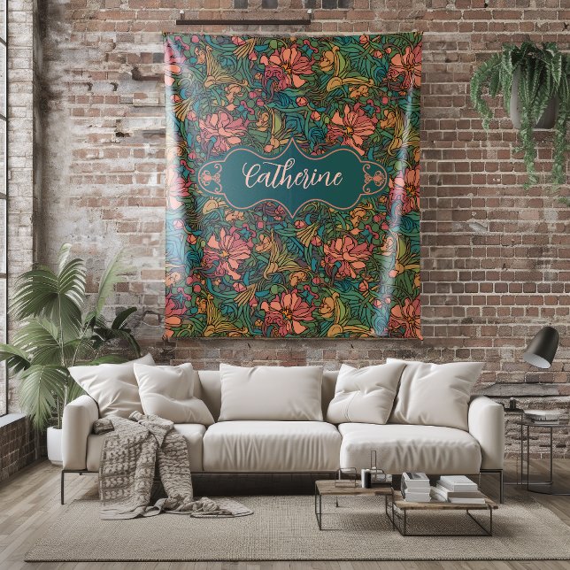 Catherine Art nouveau Fleece Blanket (Skapare uppladdad)