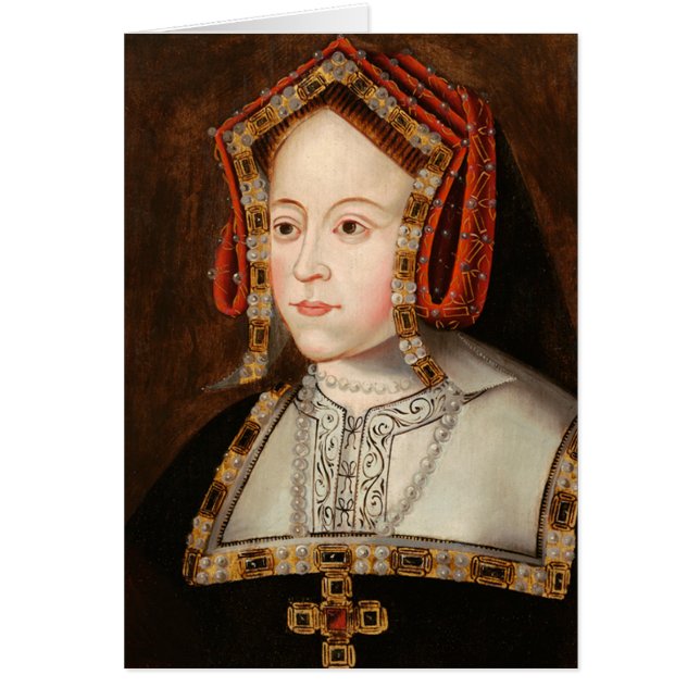 Catherine av Aragon Hälsningskort (Framsidan)