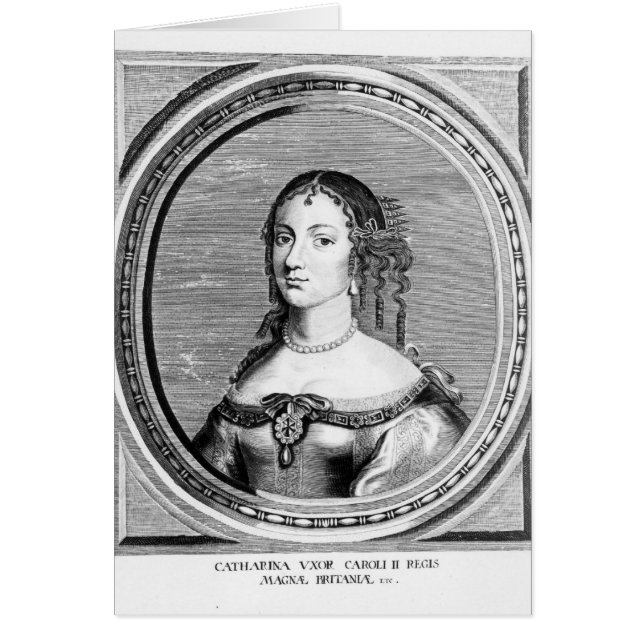 Catherine av Braganza Hälsningskort (Framsidan)