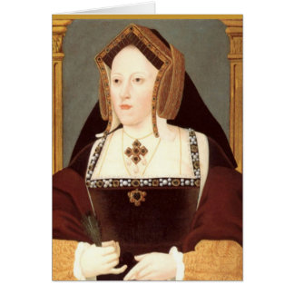 Catherine av det Aragon kortet Hälsningskort