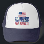 Catherine Cortez Masto från Senate Nevada Keps<br><div class="desc">Catherine Cortez Masto för USA:s senat. En Nevada-demokratisk politisk hatt med den amerikanska flagga i rött,  vitt och blått. Rösta för Cortez-Masto som senator i valet 2022 efter halva tiden.</div>