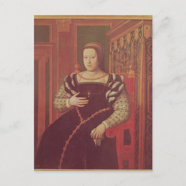 Catherine de Medici, 1585-86 Vykort (Framsida)