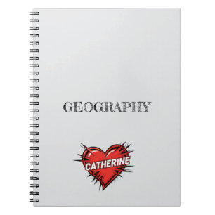 Catherine Heart Grå Anteckningsbok