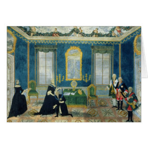 Catherine II återkallande kansler Alexey Hälsningskort