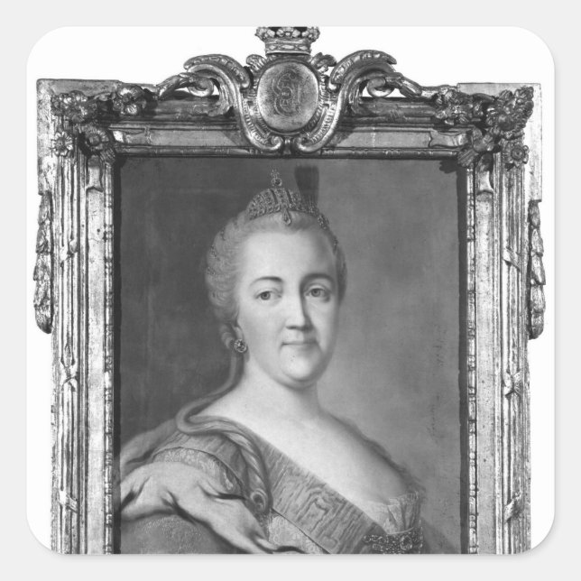 Catherine II Fyrkantigt Klistermärke (Framsida)