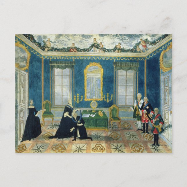 Catherine II påminner förbundskansler Alexey Vykort (Framsida)