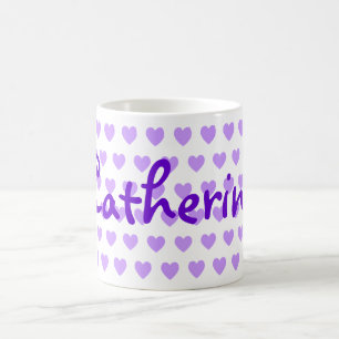 Catherine in Lila Kaffemugg