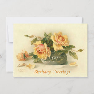 Catherine Klein Gul ros Vas Birthday vykort