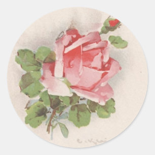 Catherine Kleins Rosa ros Runt Klistermärke