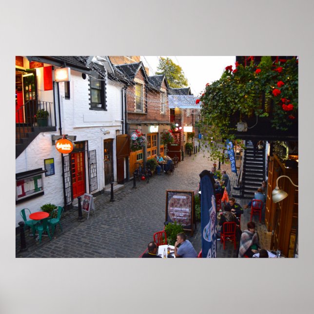 Catherine Lane, Glasgow, Skottland. Poster (Framsidan)