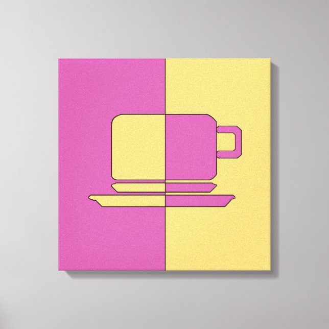 Catherine Lilac och Guld Kopp Canvastryck (Framsida)