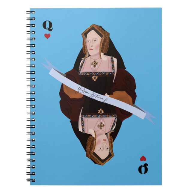 Catherine of Aragon Card Anteckningsbok (Framsidan)