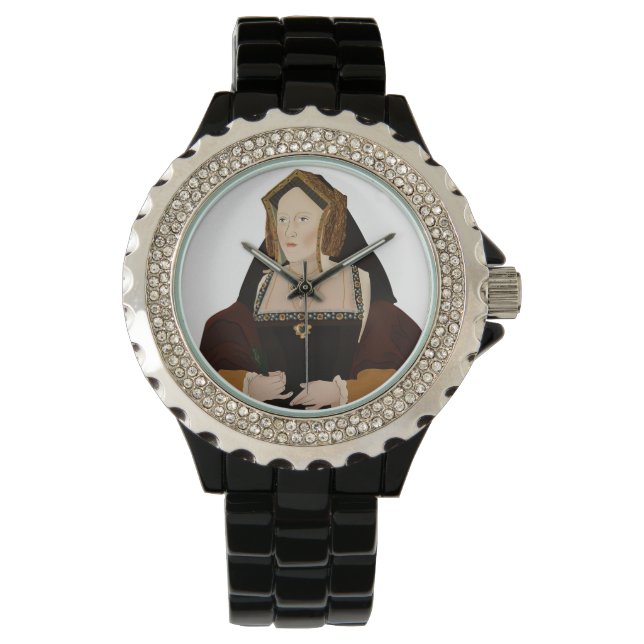 Catherine of Aragon - historiska illustrationer Armbandsur (Framsida)