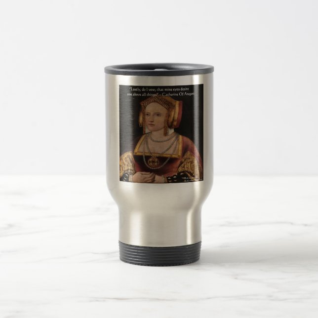 Catherine Of Aragon Känsliga Citatpresentkort Resemugg (Center)