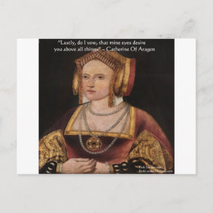 Catherine Of Aragon Känslokvoteringspresentkort Vykort