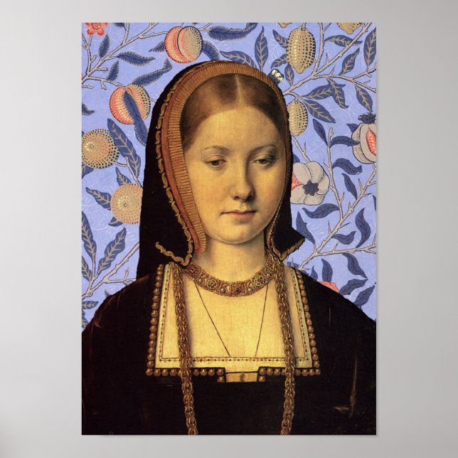 Catherine of Aragon Queen of England Porträtt Poster (Framsidan)
