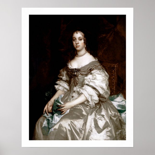 Catherine of Braganza by Sir Peter Lely Poster (Framsidan)
