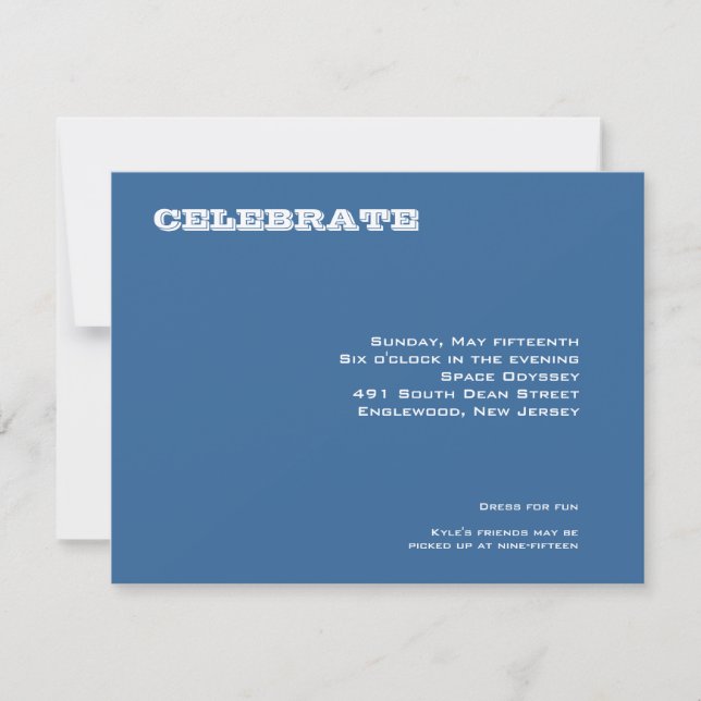 Catherine Pub Mitzvah Recept Inbjudningar (Framsida)