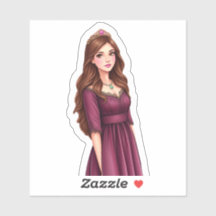 Catherine's White Background Sticker
