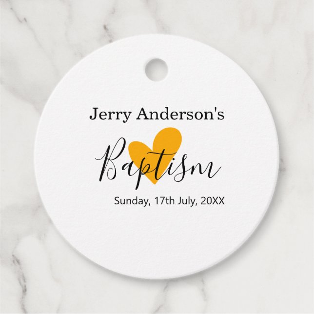 Catholic baptism kids modern simple QR minimal Gåvor Etiketter (Framsida)