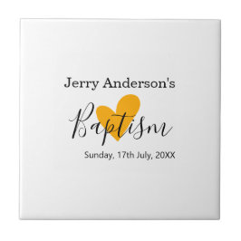 Catholic baptism kids modern simple QR minimal Kakelplatta