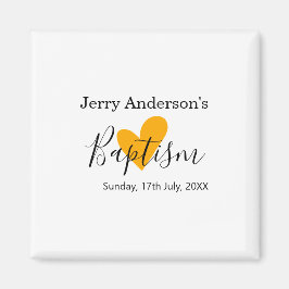 Catholic baptism kids modern simple QR minimal Magnet